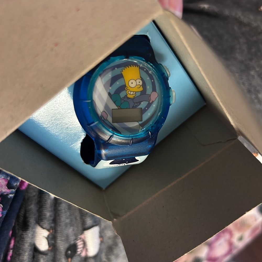Blue Cartoon Character Wearable Watch